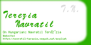 terezia navratil business card